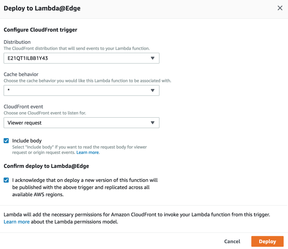 Deploy To Lambda Edge