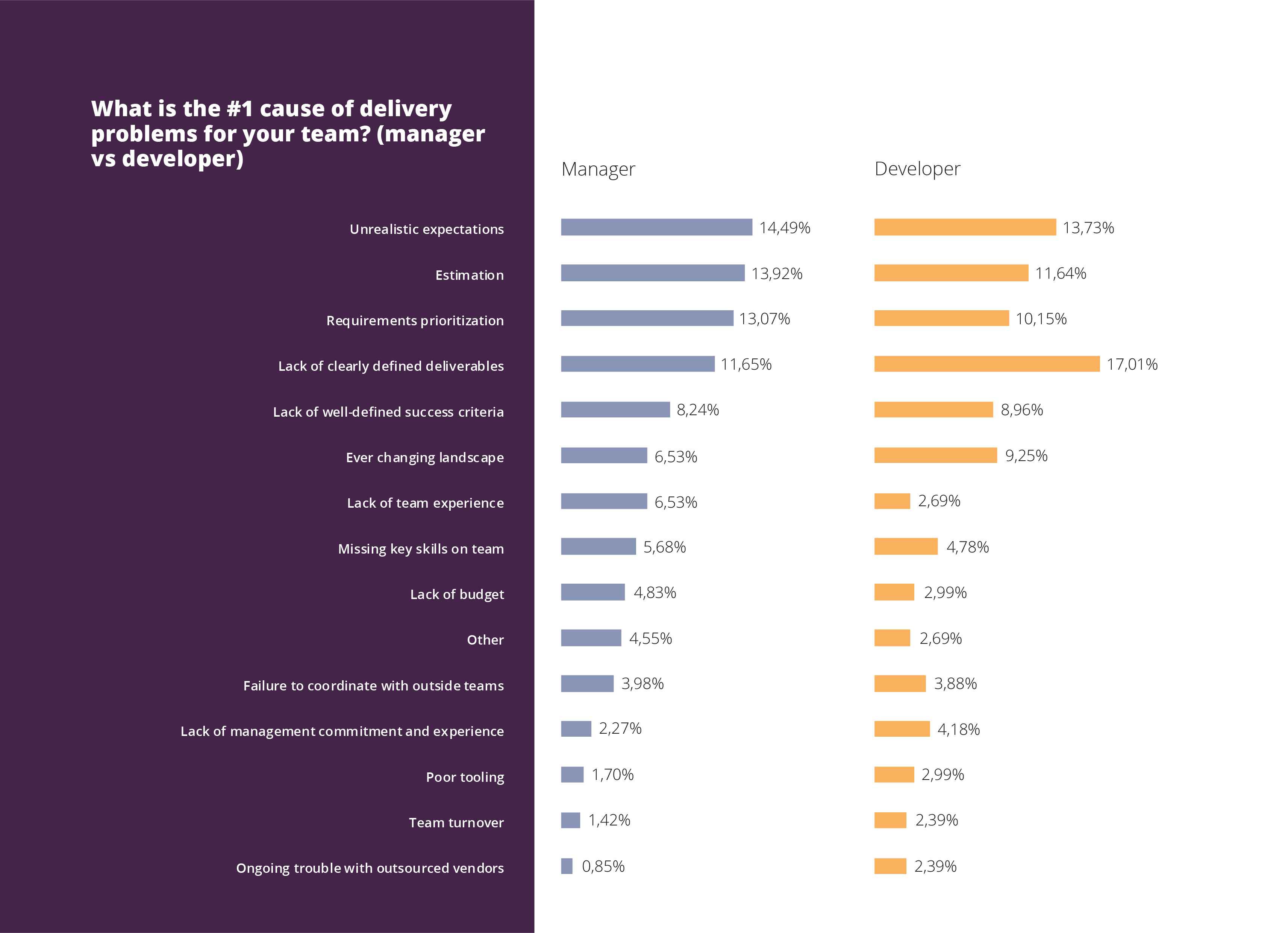 Delivery Problems Developers Managers 2020